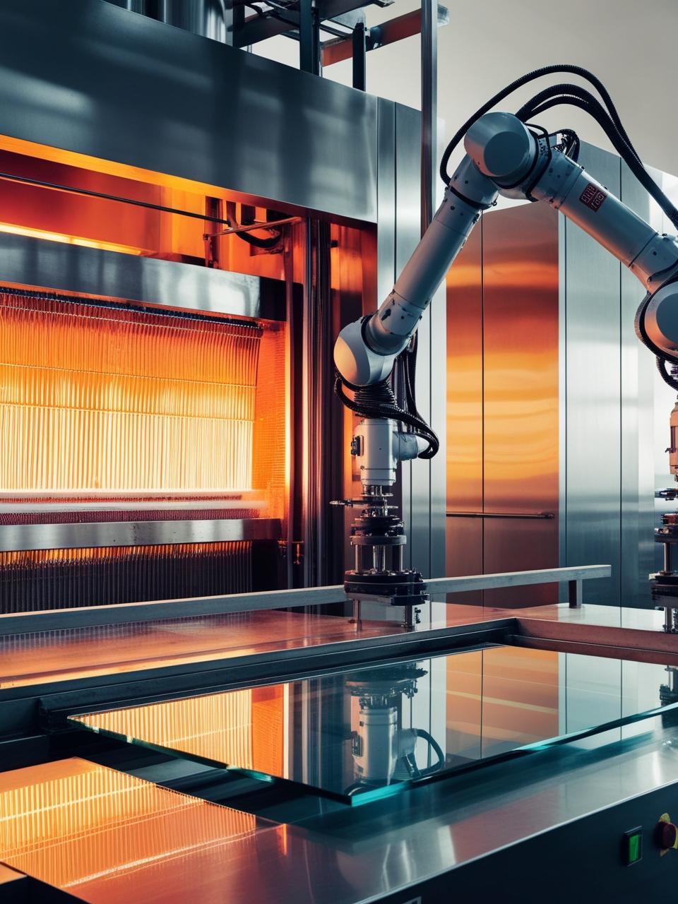 tempering glass process in factory 1